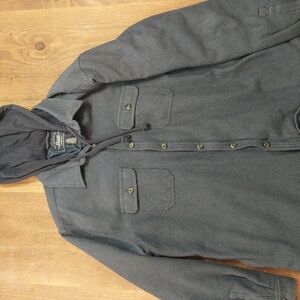 Men's Gray Hooded Jacket